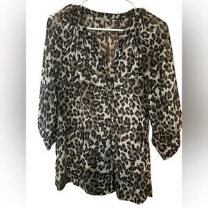 Bordeaux Black and White Patterned Top